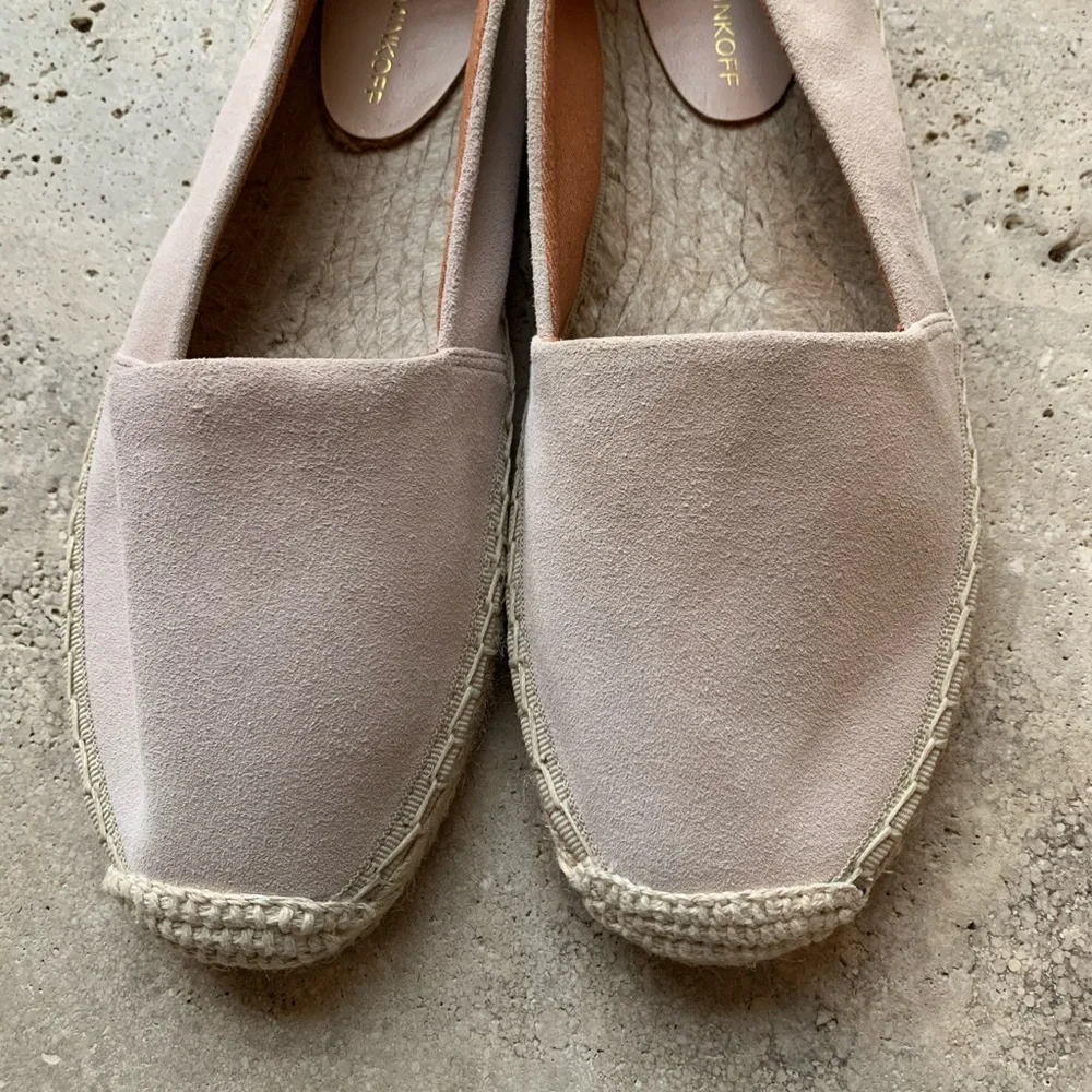 Rebecca Minkoff Suede Rockstud Espadrille Flat 8.5